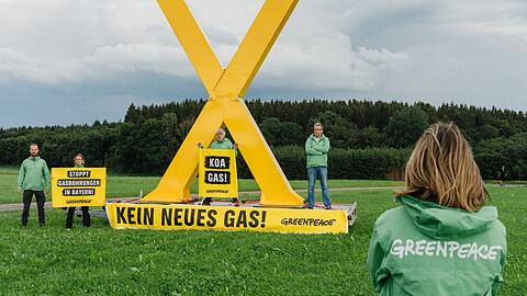 Greenpeace hat einen Protest mitorganisiert.