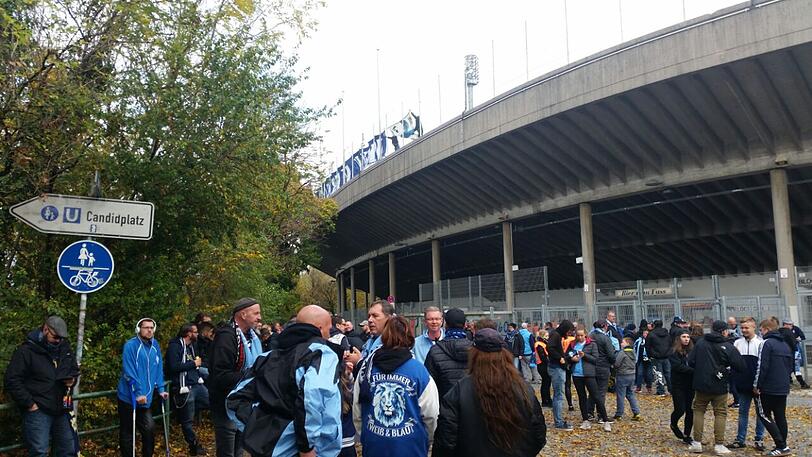 Impressionen vor dem Münchner Derby.