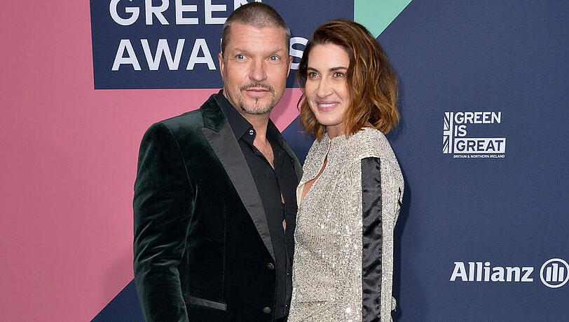 Hardy Krüger jr. mit seiner Ehefrau bei der Verleihung der Green Tech Awards im September 2020. Hardy Krüger jr. mit seiner Ehefrau bei der Verleihung der Green Tech Awards im September 2020.