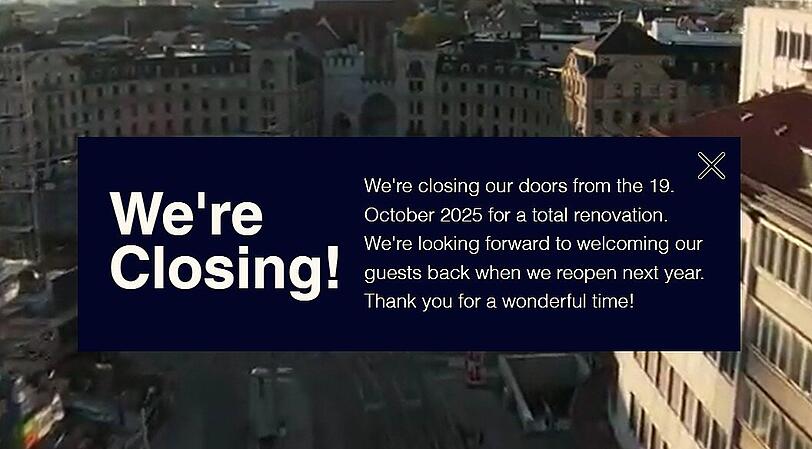 Wegen Renovierungsarbeiten hat das "Yours Truly"-Hotel seit dem 19. Oktober geschlossen. Wegen Renovierungsarbeiten hat das "Yours Truly"-Hotel seit dem 19. Oktober geschlossen.