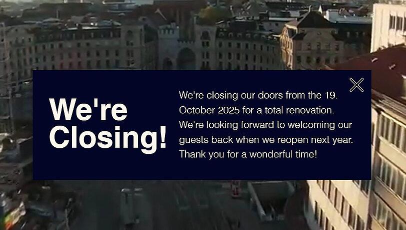 Wegen Renovierungsarbeiten hat das "Yours Truly"-Hotel seit dem 19. Oktober geschlossen.