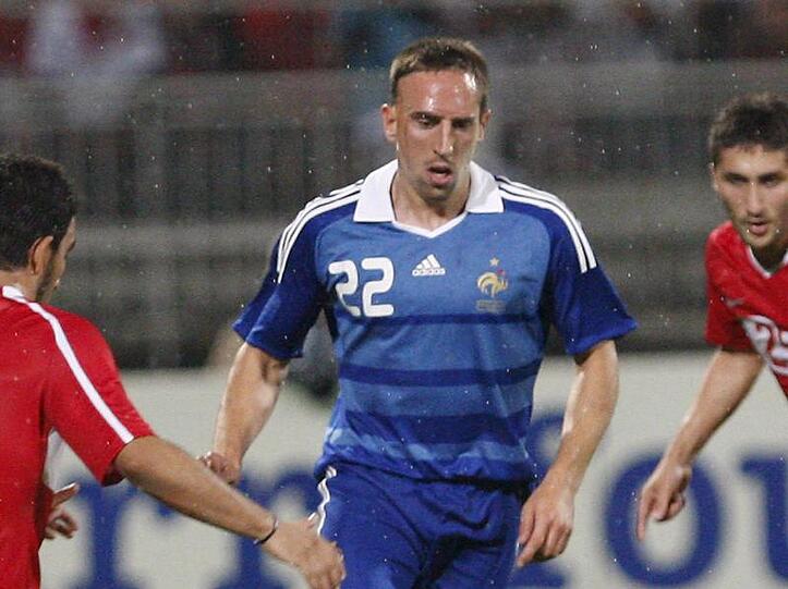 Für Frankreich aktiv: Franck Ribéry, demnächst auch wieder im roten Bayern-Dress