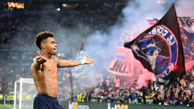 Matchwinner Désiré Doué ist das neue Gesicht von PSG. Matchwinner Désiré Doué ist das neue Gesicht von PSG.