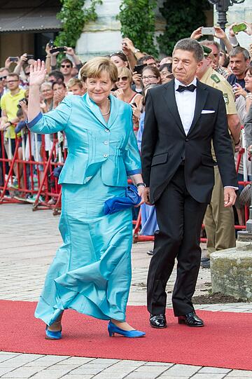 Bundeskanzlerin Angela Merkel und Ehemann Joachim Sauer.