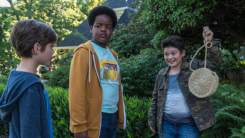 Max (Jacob Tremblay), Lucas (Keith L. Williams) und Thor (Brady Noon, von links) haben "Beute" gemacht. Max (Jacob Tremblay), Lucas (Keith L. Williams) und Thor (Brady Noon, von links) haben "Beute" gemacht.