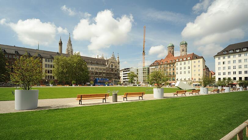 Im Sommer ist der Marienhof eine Oase mitten in der Stadt: Die Anwohner hatten geklagt.