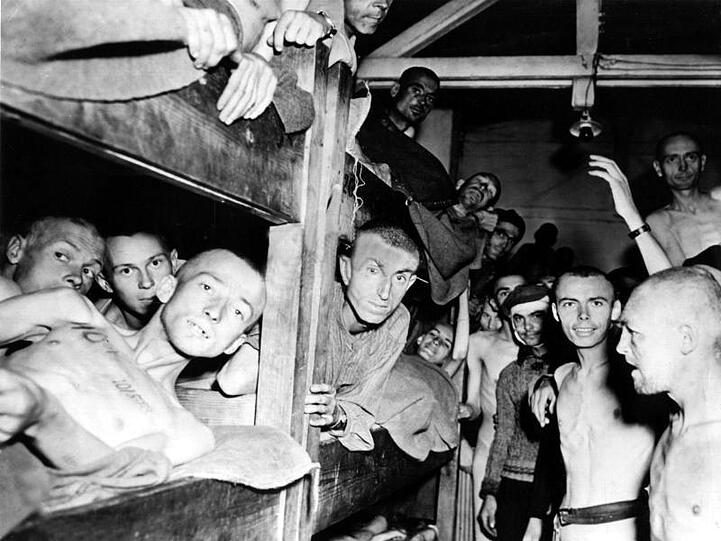 Überlebende: Kurz vor Ende des Zweiten Weltkriegs befreiten US-Truppen das KZ Mauthausen.