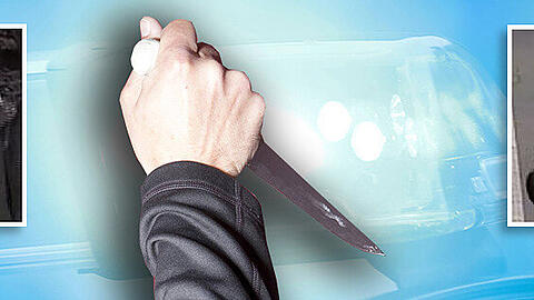 Der T&auml;ter drohte seinem Opfer mit einem Messer. (Symbolbild)