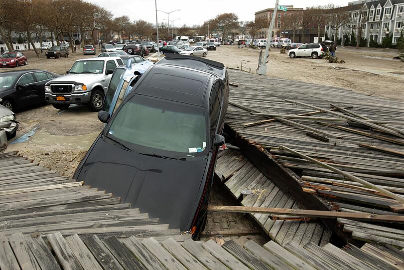 Aufräumen nach "Sandy": Die Bilder der Zerstörung aus den USA
