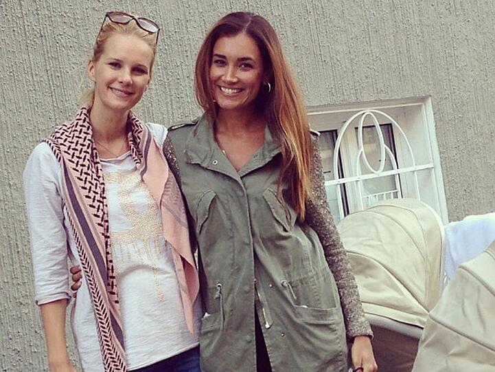 Die Model-Mütter Monica Ivancan (li.) und Jana Ina Zarrella in München