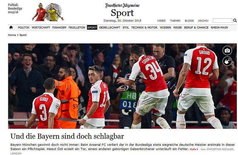 "Und die Bayern sind doch schlagbar", konstatieren die Kollegen von faz.net.