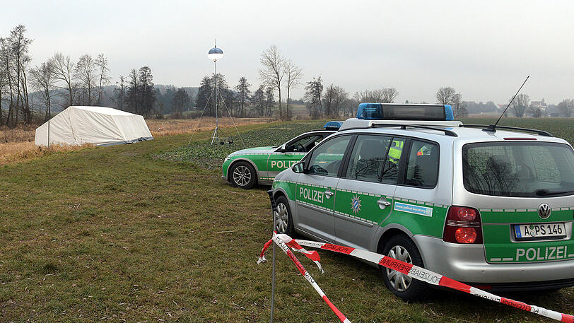 Der Fundort der Leichen bei Gersthofen, nördlich von Augsburg.