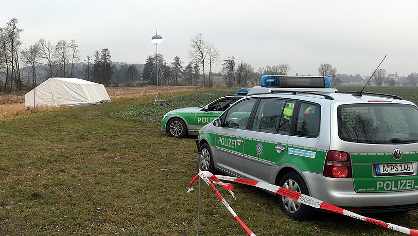 Der Fundort der Leichen bei Gersthofen, nördlich von Augsburg. Der Fundort der Leichen bei Gersthofen, nördlich von Augsburg.