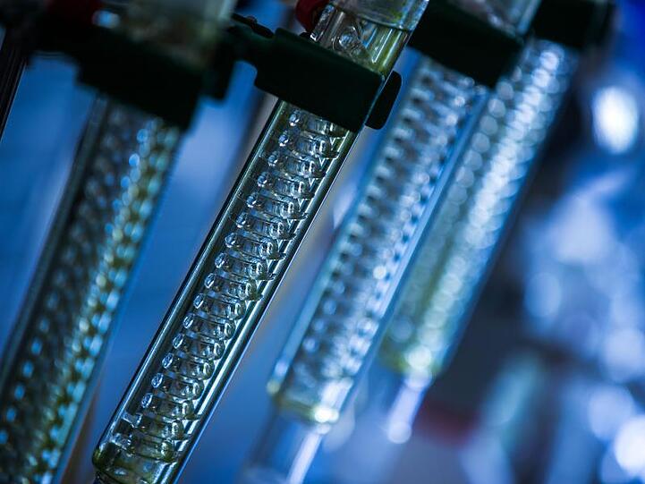 Im Labor des Biodieselwerks EcoMotion stehen Mess- und Testgeräte.