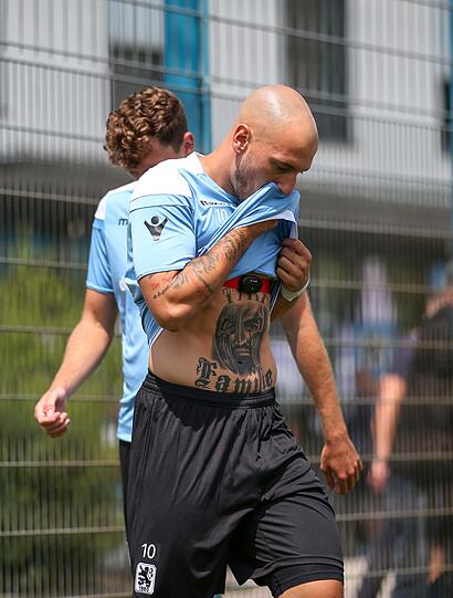 Timo Gebhart machte bei seiner ersten Trainingseinheit nach seiner Rückkehr zum TSV 1860 einen austrainierten Eindruck.