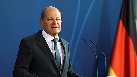 "Wir spüren unendliche Trauer über die Opfer und (...) große Wut auf den russischen Präsidenten und diesen sinnlosen Krieg": Bundeskanzler Olaf Scholz.