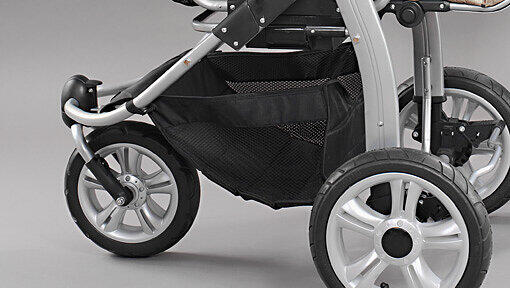 Das Fahrgestell eines Kinderwagens (Symbolbild) Das Fahrgestell eines Kinderwagens (Symbolbild)