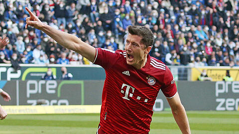 Erzielte den 1:1-Ausgleich gegen die TSG 1899 Hoffenheim: Robert Lewandowski.
