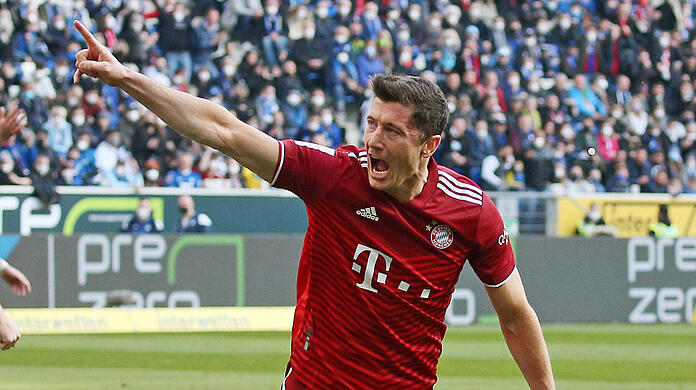 Erzielte den 1:1-Ausgleich gegen die TSG 1899 Hoffenheim: Robert Lewandowski.