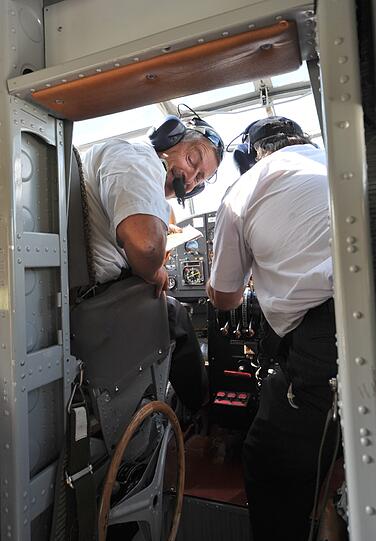 Cockpit, Panorama, lauter Motor: Die AZ hat sich auf einen Rundflug mit der alten Tante Ju begeben. Hier gibt's die spektkulären Bilder vom Flug