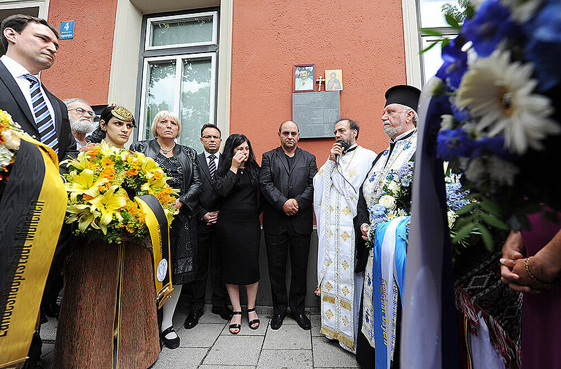 Bilder von der Gedenkveranstaltung am Sonntag in München. Am 15.06.2005 wurde der Grieche Theodoros Boulgarides in seinem Laden in der Trappentreustraße von Mitgliedern der Terrorzelle NSU ermordet.