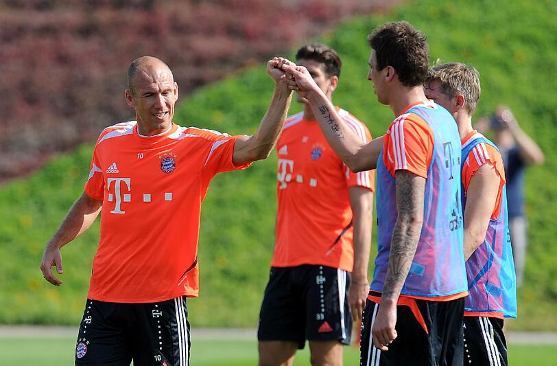 Die Bayern im Trainingslager in Doha, Tag 2.