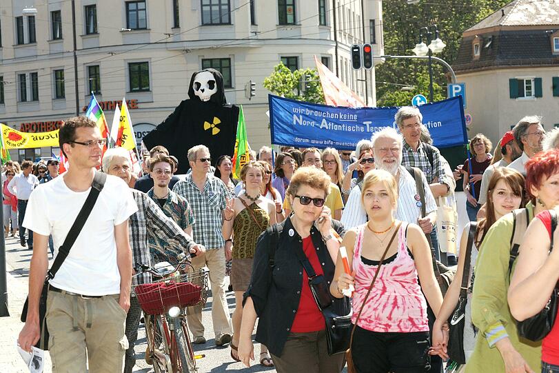 In München versammelten sich ca. 500 Menschen.