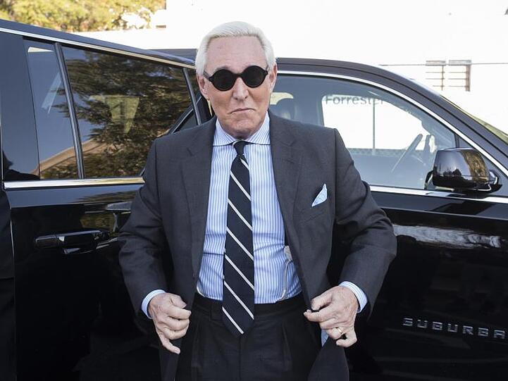 Roger Stone trifft im November 2019 für seinen Prozess am Bundesgericht ein.