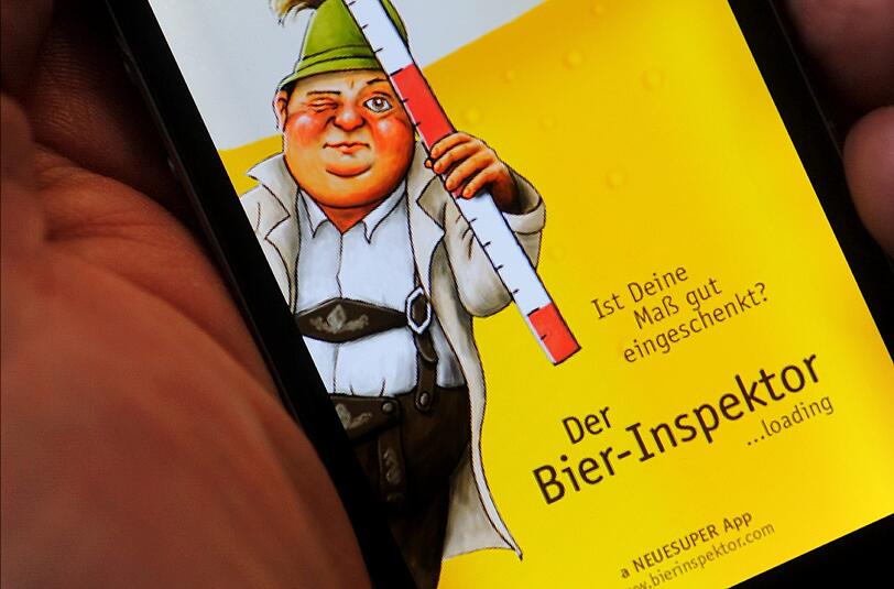 Der Bier-Inspektor, eine von vielen Smartphone-Apps für den Wiesn-Besuch.