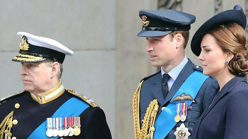 Prinz William und Prinz Andrew bei einem gemeinsamen Auftritt