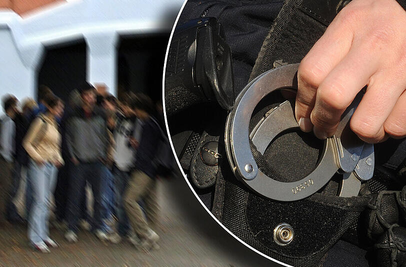 Zwei betrunkene 14-jährige Mädchen sind am Mittwoch an einer Mittelschule ausgerastet. Mehrere Polizisten waren nötig, um die beiden zu bändigen.