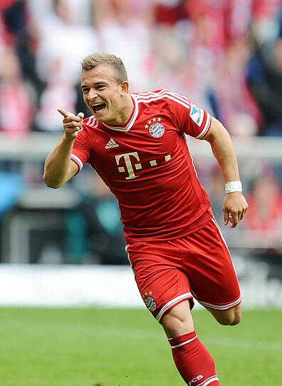 XHERDAN SHAQIRI: Note 2. Kam nach 70 Minuten für Robben &ndash; und wurde mit einem warmen Applaus begrüßt. Fummelte nach feiner Ribery-Vorarbeit die Kugel mit einer Gerd-Müller-Drehung ins Netz: 2:0!