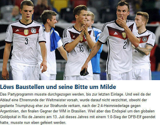 "Löws Baustellen und seine Bitte um Milde", kicker.de