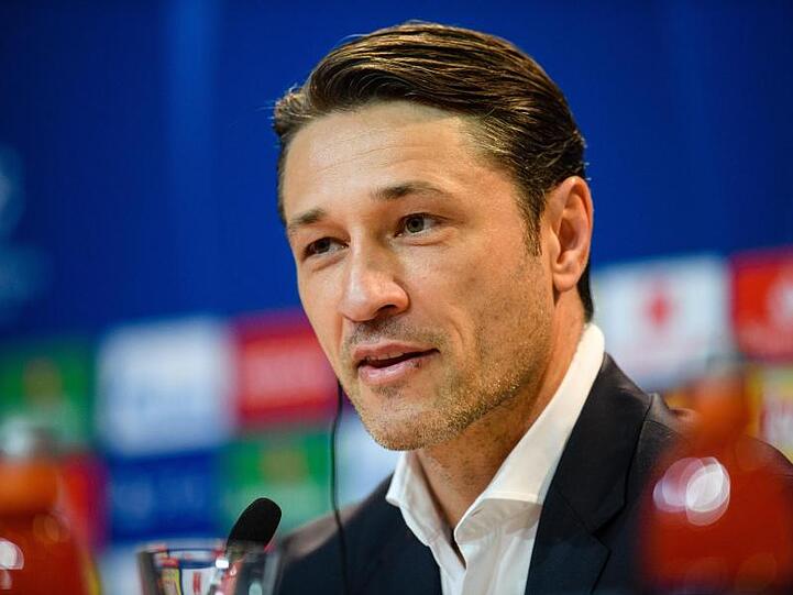 Trainer Niko Kovac vom FC Bayern München während einer Pressekonferenz. Foto: Matthias Balk