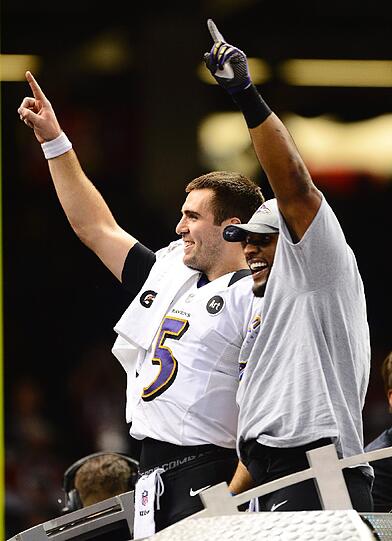 Die Footballer der Baltimore Ravens haben in New Orleans den Super Bowl gewonnen - und feiern ihren Sieg ausgiebig.