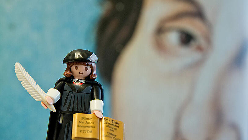 Martin Luther als Playmobil-Figur Martin Luther als Playmobil-Figur