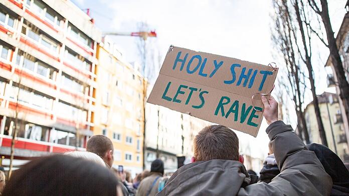 Ein Münchner Protest gegen Tanzverbote.
