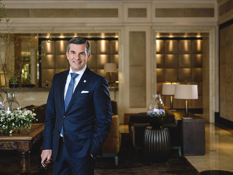 Der Manager des Hotels, Vincent Ludwig.