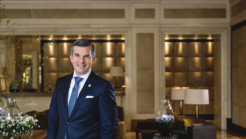 Der Manager des Hotels, Vincent Ludwig.