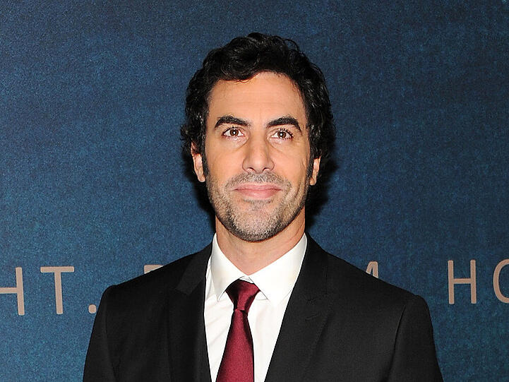 Sacha Baron Cohen ohne Borat-Schnurrbart - den wird er wohl nie wieder tragen