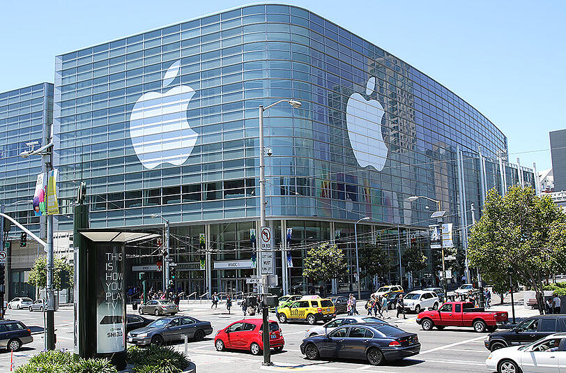 Hier findet die mit Spannung erwartete Apple-Konferenz statt: Das Moscone Center West in San Francisco.