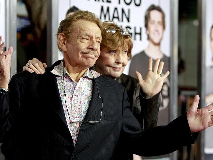 US-Schauspieler Jerry Stiller und seine Frau Anne Meara bei der Premiere des Films "I Love You, Man".