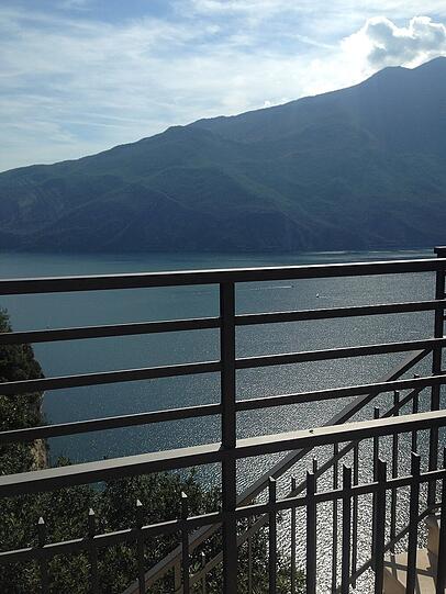 Ausblick aus dem berühmten Cafe Ponale.