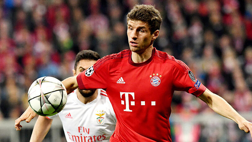 Einzelkritik - FC Bayern - Benfica Lissabon - Thomas Müller Einzelkritik - FC Bayern - Benfica Lissabon - Thomas Müller