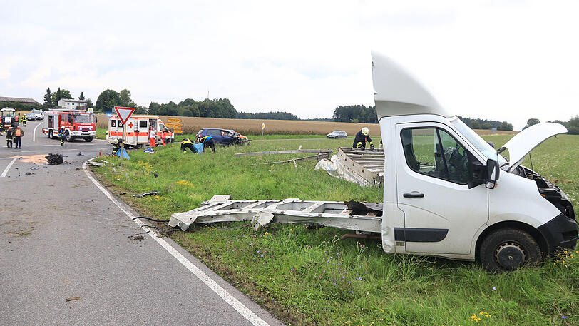 Der Sprinter wurde in einzelne Teile gerissen.