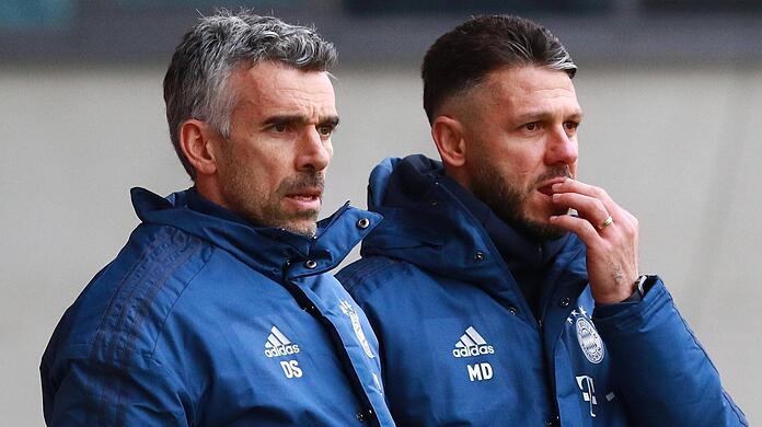 Schneller in der gemeinsamen Verantwortung: Danny Schwarz (l.) und Martin Demichelis. (Archivbild)