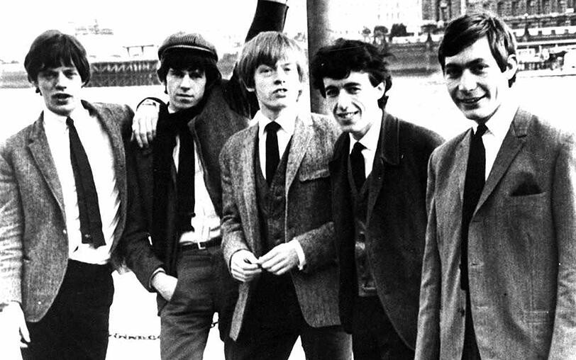 Als Mitglied der Rolling Stones schrieb Bill Wyman (zweiter von rechts) Rockgeschichte.