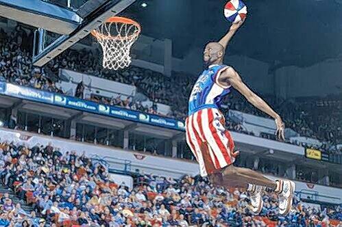 Spektakuläre Aktionen: Die Harlem Globetrotters.