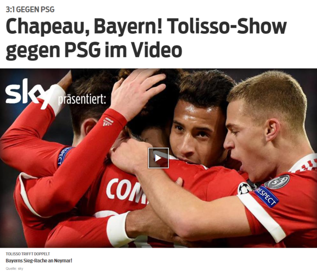 Auch die "Sportbild" findet klare Worte und zieht den Hut.