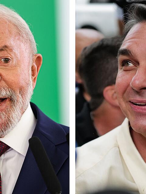Lula tritt gegen Fl&aacute;vio Bolsonaro in einer Stichwahl Ende Oktober an.